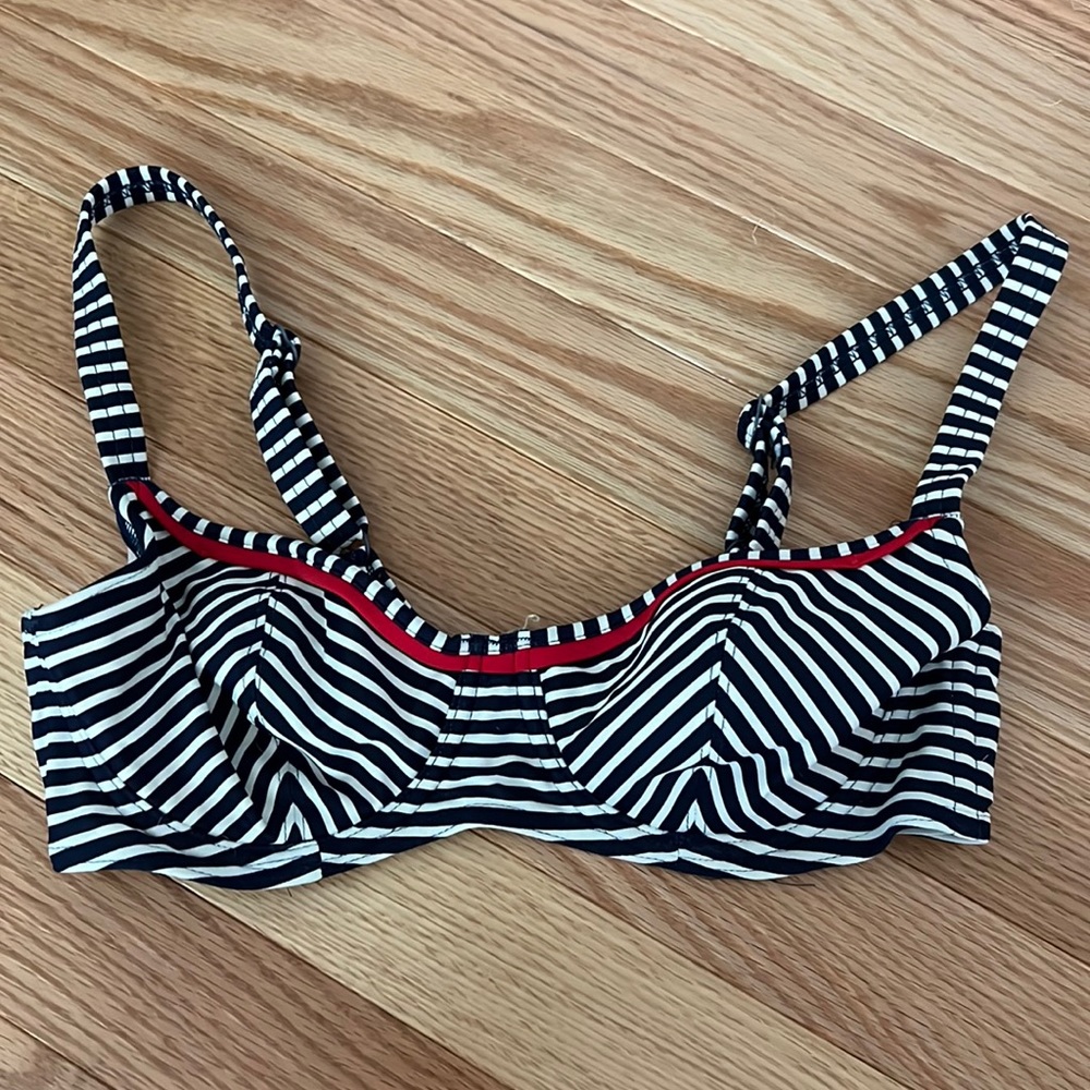 Freya Navy & White Stripe bikini top